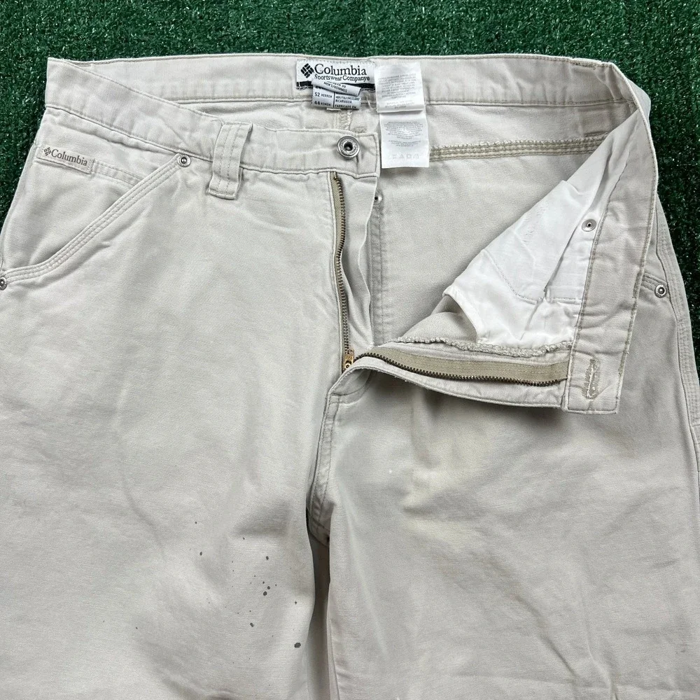 Vintage Columbia Carpenter Canvas Workwear Pants Mens 34x27